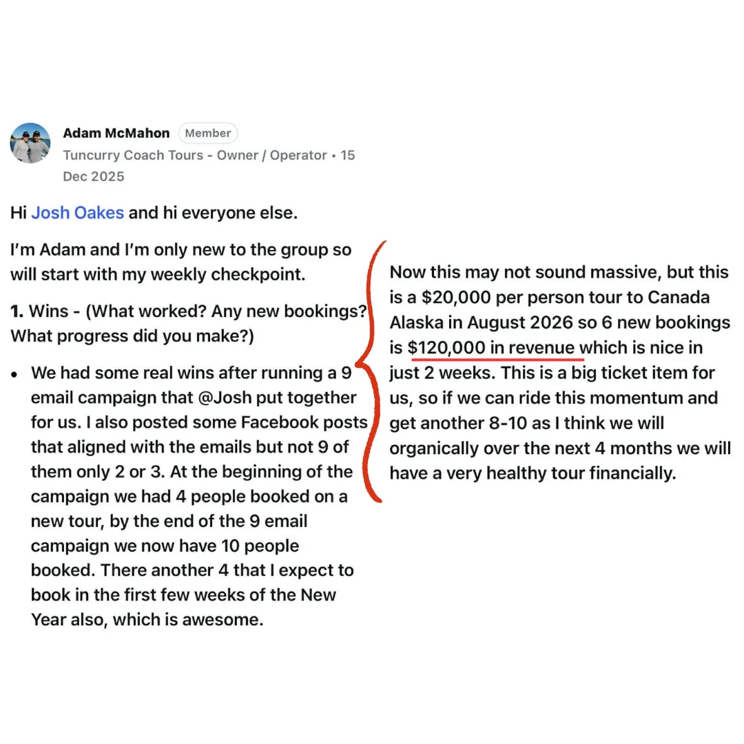 Adam McMahon result screenshot